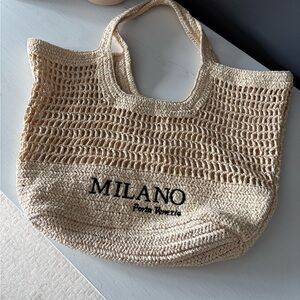 H&M Milano Natural Woven Tote Bag